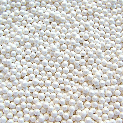 Pearlised White Non-Pareils