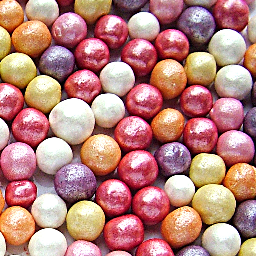Pearlised Rainbow 8mm Pearls QSIngredients.co.uk