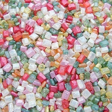 Pearlised Rainbow Sparkling Sugar Crystals