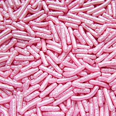 Pearlised Pink Sugar Strands