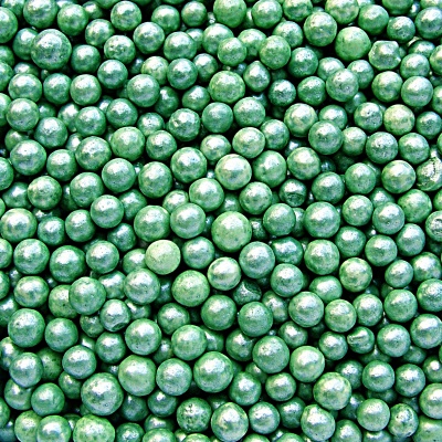 Pearlised Green 4mm Pearls