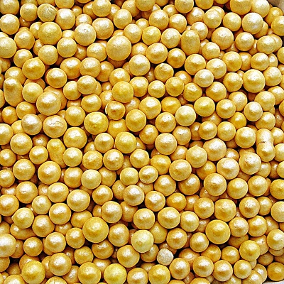 Gold 4mm Pearls
