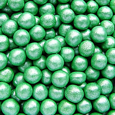 Pearlised Green 8mm Pearls