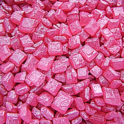 Pearlised Red Sugar Rocs