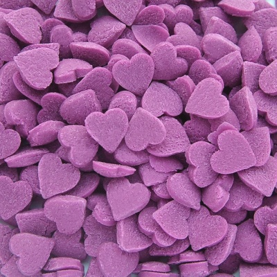 Purple Confetti Hearts