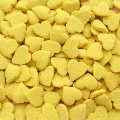 Yellow Confetti Hearts