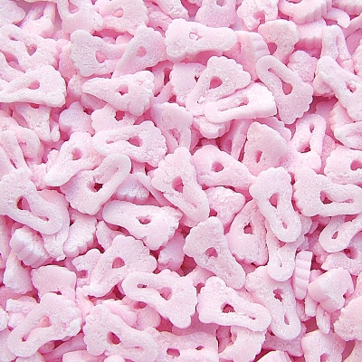 Pink confetti Footprint