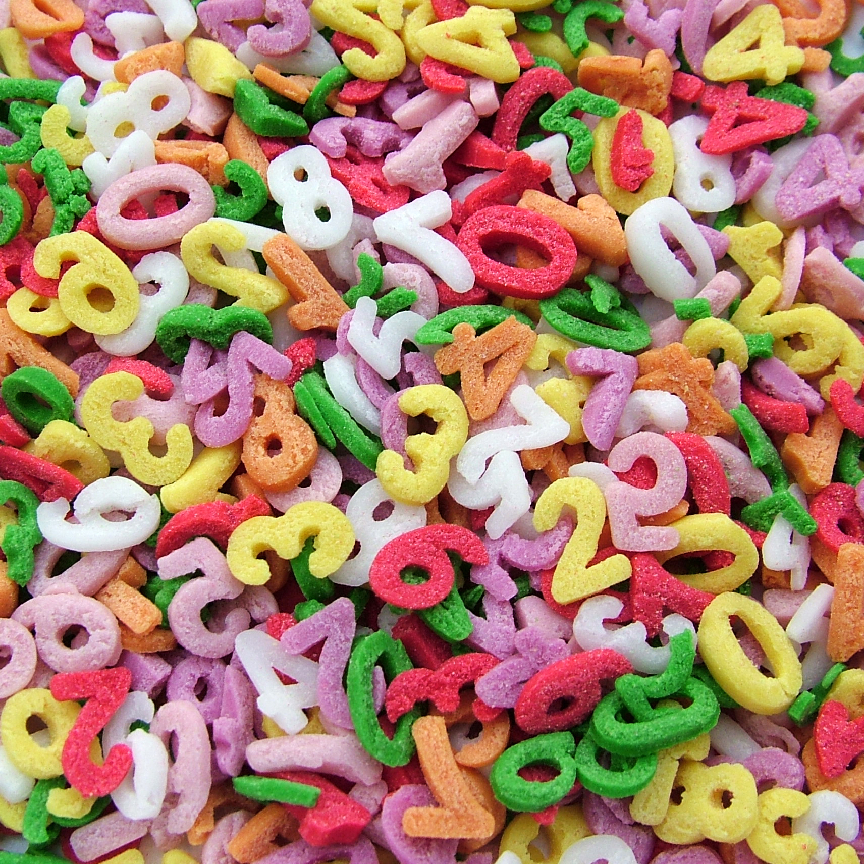 Rainbow Confetti Numbers QSIngredients.co.uk