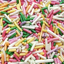 Pearlised Rainbow Sugar Strands