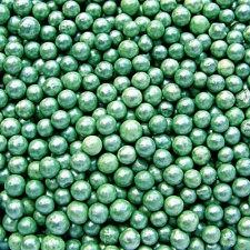Pearlised Green 4mm Pearls