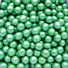 Pearlised Green 6mm Pearls