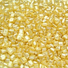 Pearlised Yellow Sparkling Sugar Crystals