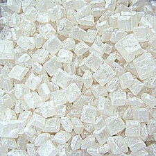 Pearlised White Sugar Rocs